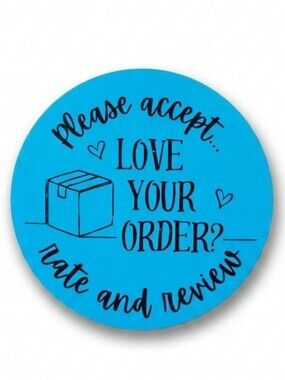 3/$15 50pc Please Rate & Review Sticker 2” Round Boutique Packaging Mailer Label